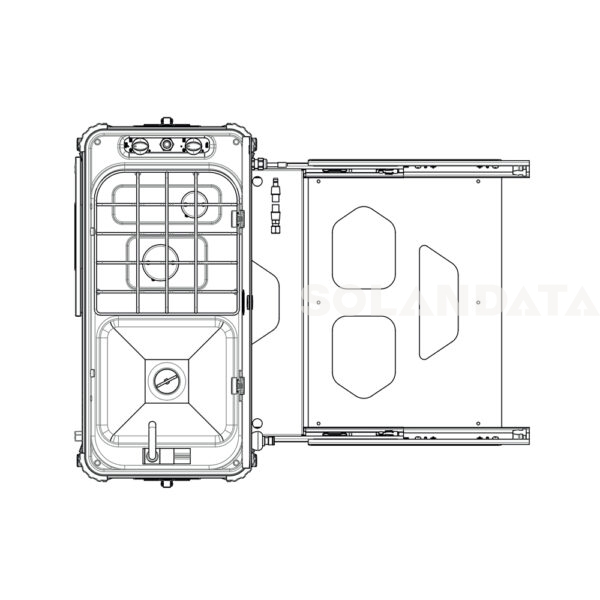 Cucina Completa Portatile Can Sl1400-Lc-O Estrazione Lato Corto COMBINATI E ACCESSORI Solandata 4