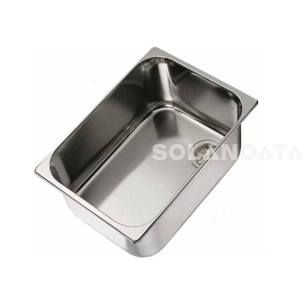 Lavello Rettangolare Inox 350X350X150 Mm Senza Piletta VASCHETTE INOX Solandata 3