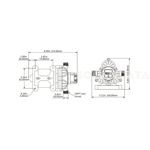 Pompa A Pressione Seaflo 12V 10.6 Lt 45 Psi POMPE A PRESSIONE E ACCESSORI Solandata 4