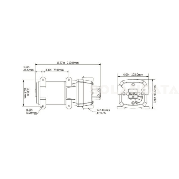 Pompa A Pressione Seaflo 12V 10 Lt 1.2 Bar POMPE A PRESSIONE E ACCESSORI Solandata 4