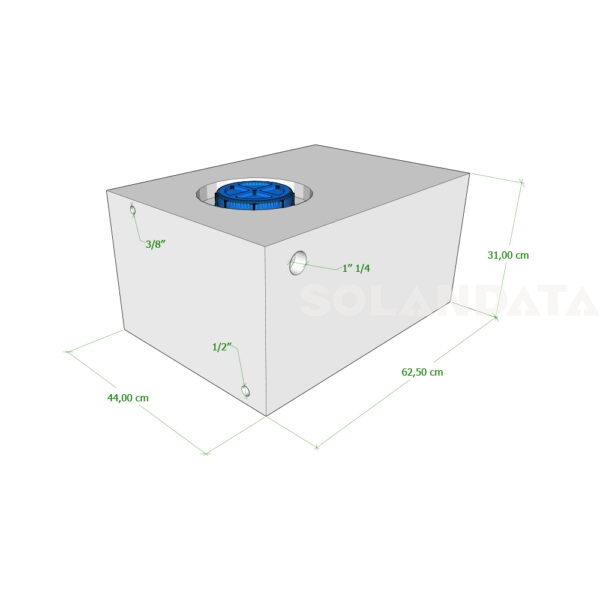 Serbatoio Camper 85 Lt – 62,5X44X31 Cm SERBATOI ACQUA Solandata 3