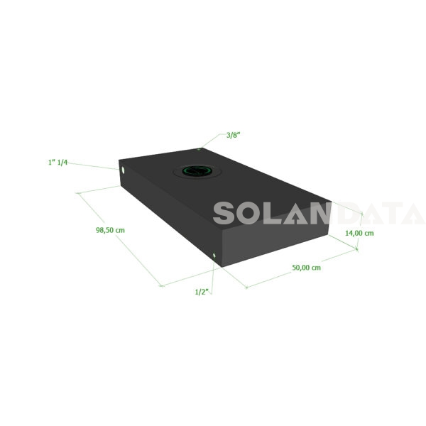 Serbatoio Camper 65 Lt – 98,50X50X14 Cm SERBATOI ACQUA Solandata 3