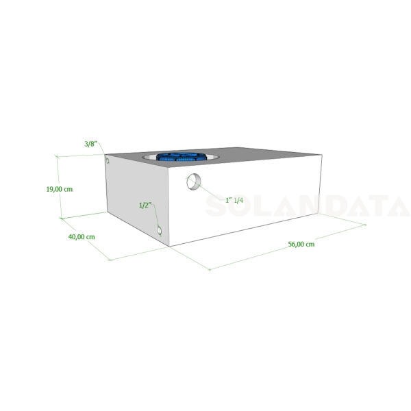 Serbatoio Camper 42 Lt – 56X40X19 Cm SERBATOI ACQUA Solandata 3