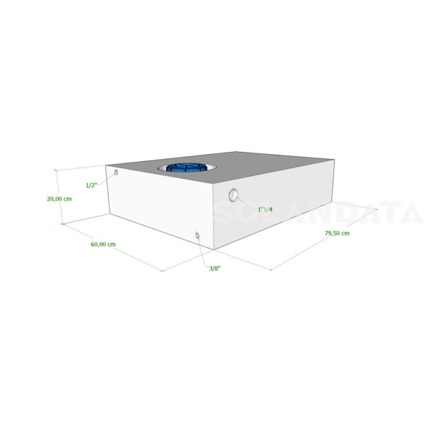 Serbatoio Camper 95 Lt – 79,50X60X20 Cm SERBATOI ACQUA Solandata 3