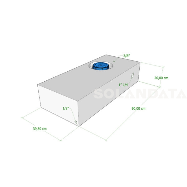 Serbatoio Camper 70 Lt – 90X39,50X20 Cm SERBATOI ACQUA Solandata 3