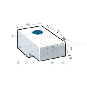 Serbatoio Camper Sagomato 85 Lt – 75X45X32 Cm SERBATOI ACQUA Solandata