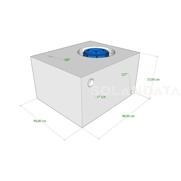 Serbatoio Camper 48 Lt – 48X40X27 Cm SERBATOI ACQUA Solandata 3