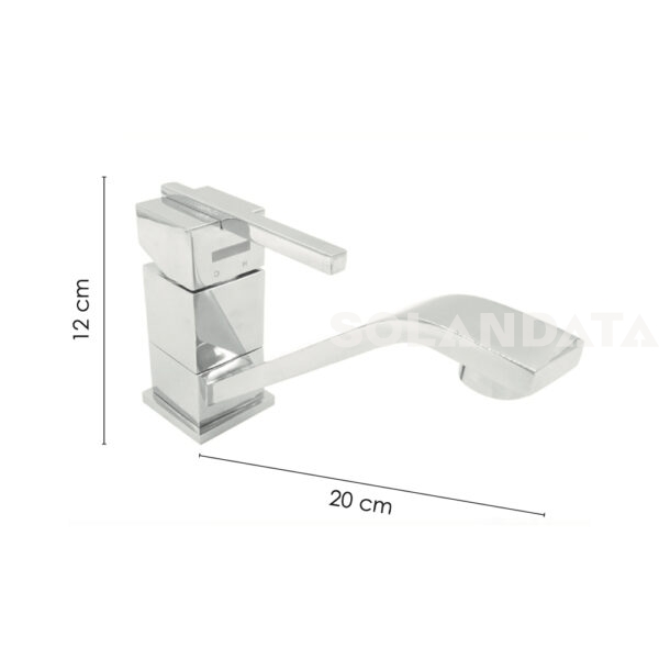 Miscelatore Mono Comando Quadro Canna Orientabile RUBINETTI E MISCELATORI Solandata 3