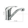 Miscelatore Lavabo Komplast Canna 170 Mm Girevole Con Attacchi Rapidi RUBINETTI E MISCELATORI Solandata 4