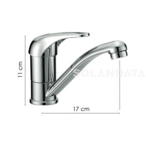 Miscelatore Lavabo Komplast Canna 170 Mm Girevole Con Attacchi Rapidi RUBINETTI E MISCELATORI Solandata