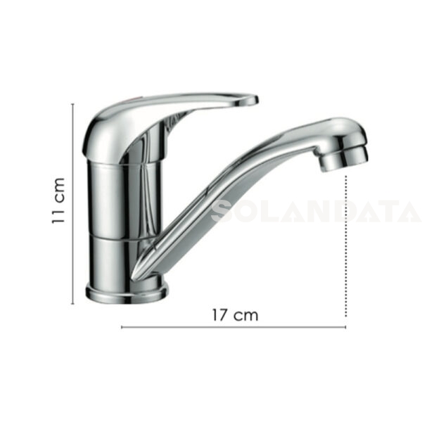 Miscelatore Lavabo Komplast Canna 170 Mm Girevole Con Attacchi Rapidi RUBINETTI E MISCELATORI Solandata 3