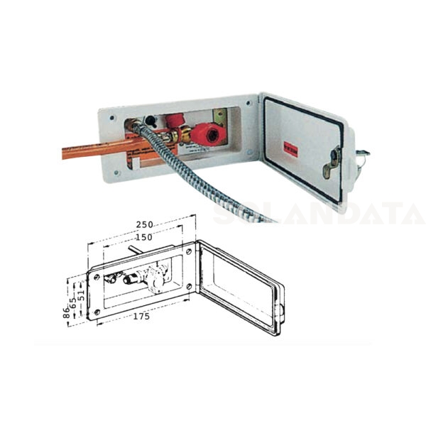 Presa Esterna Acqua Con Interruttore E Per Gas Con Valvola Di Sicurezza PRESE ESTERNE GAS E ACCESSORI Solandata 3