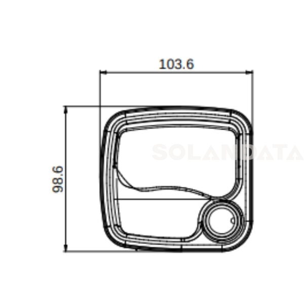 Serratura Portell.Eurogarage Senza Rotore Bianco SERRATURE PORTE E PORTELLONI Solandata 4