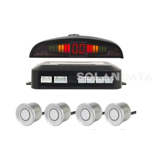 Kit 4 Sensori Silver Parcheggio Con Display SISTEMI RETROVISIVI Solandata