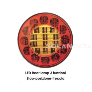 Fanale Posteriore Led Rear Lamp 3 Funzioni Stop / Posizione / Freccia FANALERIA Solandata