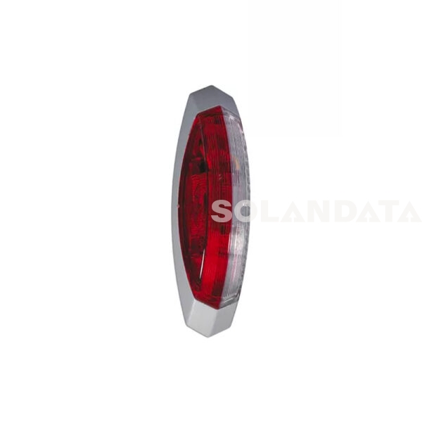 Luce Ingombro Rosso/Bianco A Sbalzo Sx FANALERIA Solandata 3