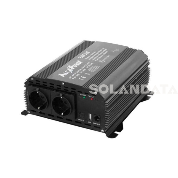 Inverter Sinus. Pura 600W Inp 11-15Vcc Out 220V INVERTER Solandata 3