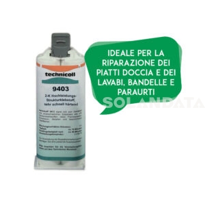 Adesivo Bicomponente Technicoll 9403 Per Lavabi- Bandelle-Piatti Doccia COLLANTI Solandata