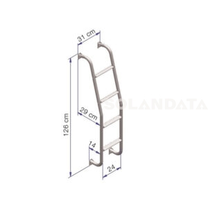 Scaletta Thule 4 Gradini Per Furgoni/Van SCALETTE Solandata