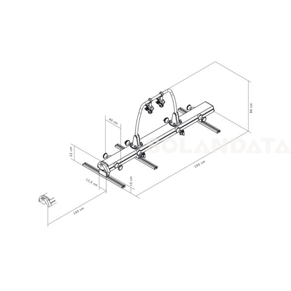 Thule Veloslide Mounting Rails 140 Cm ACCESSORI E RICAMBI PORTABICI Solandata 5