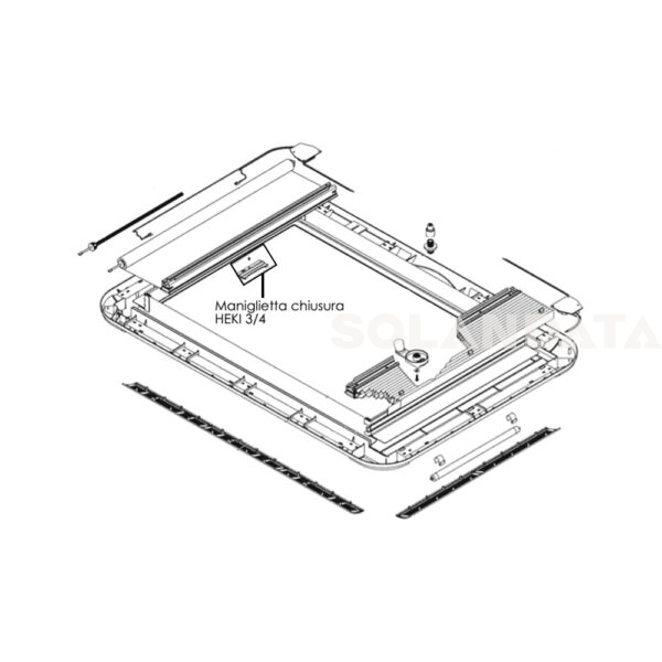 Maniglietta Chiusura Heki 3/4 RICAMBI OBLÒ Solandata 3