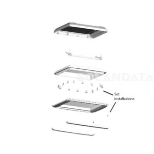 Set Installazione Di Ricambio Per Visionstar “L” 700X500 Mm RICAMBI OBLÒ Solandata