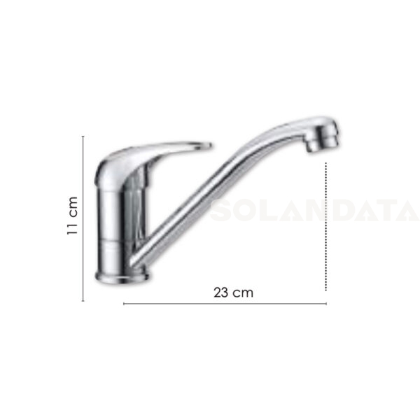 Miscelatore Cucina Canna 230 Mm Girevevole RUBINETTI E MISCELATORI Solandata 3