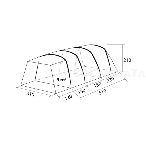 Tenda 4 Posti Pure 4 A.I.R.Tech Authentic TENDE OUTDOOR Solandata 9