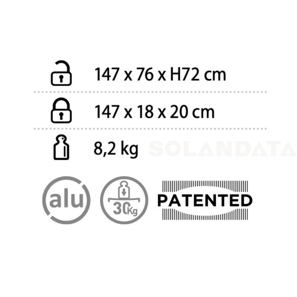 Tavolo Titanium Axia 6 – 147X76 Cm TAVOLI Solandata 11