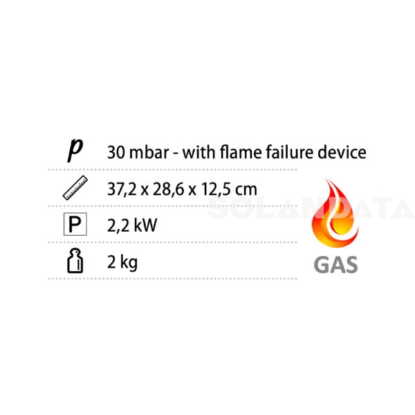 Fornello A Gas Devil Sd Ng ARTICOLI GAS Solandata 8