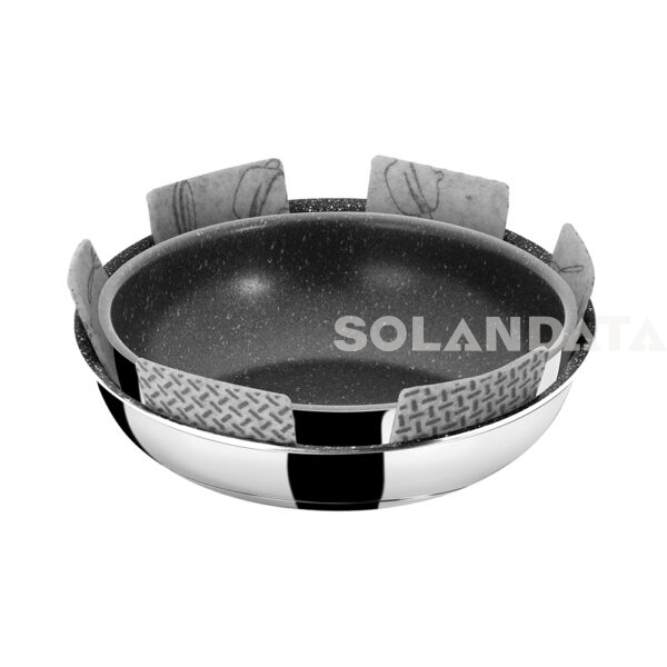 Set Di Padelle Academy Double Pan Ø 22/20 Cm PENTOLE Solandata 12