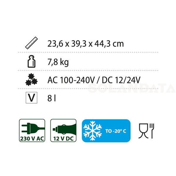 Frigorifero Portatile Polarys Portafreeze 8 L RAFFREDDAMENTO Solandata 9