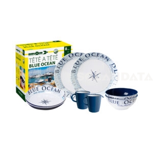 Set Di Stoviglie Blue Ocean – 8 Pezzi STOVIGLIE OUTDOOR Solandata