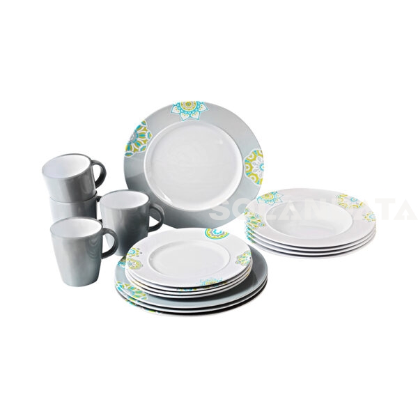 Set Di Stoviglie Dinner Service Sandhya – 16 pezzi STOVIGLIE OUTDOOR Solandata 5