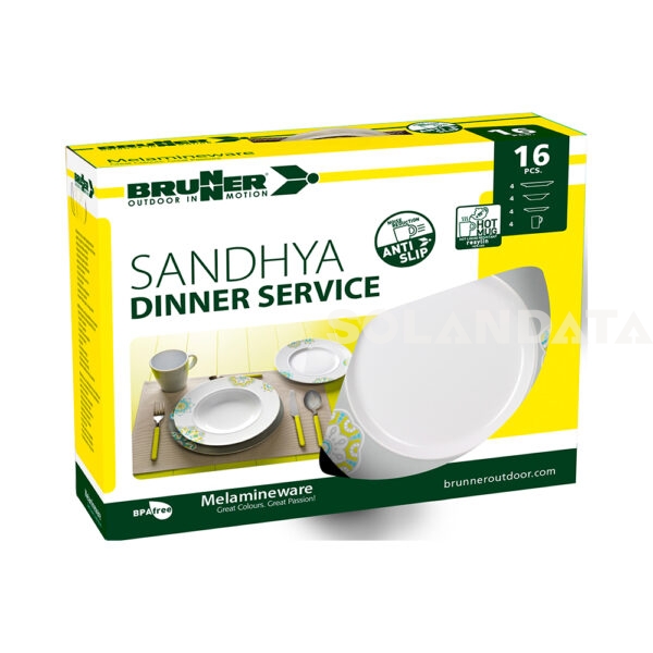 Set Di Stoviglie Dinner Service Sandhya – 16 pezzi STOVIGLIE OUTDOOR Solandata 4