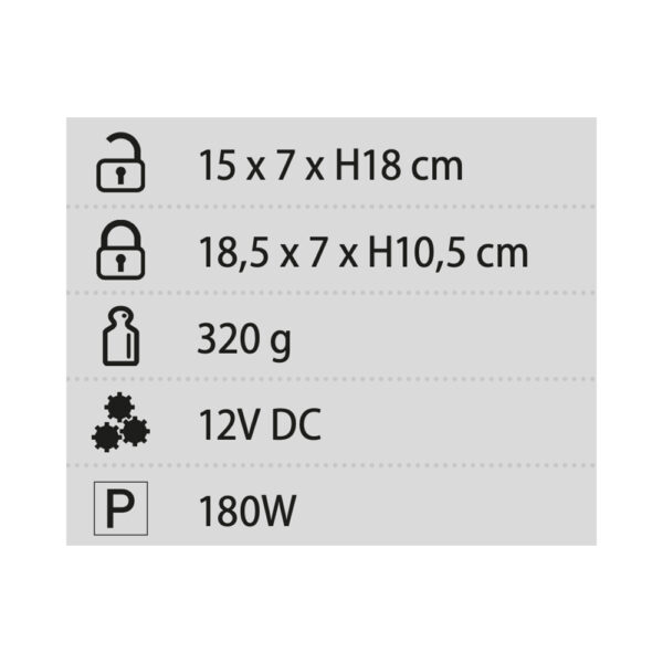 Asciugacapelli Monsun 12V PRODOTTI ELETTRICI Solandata 5