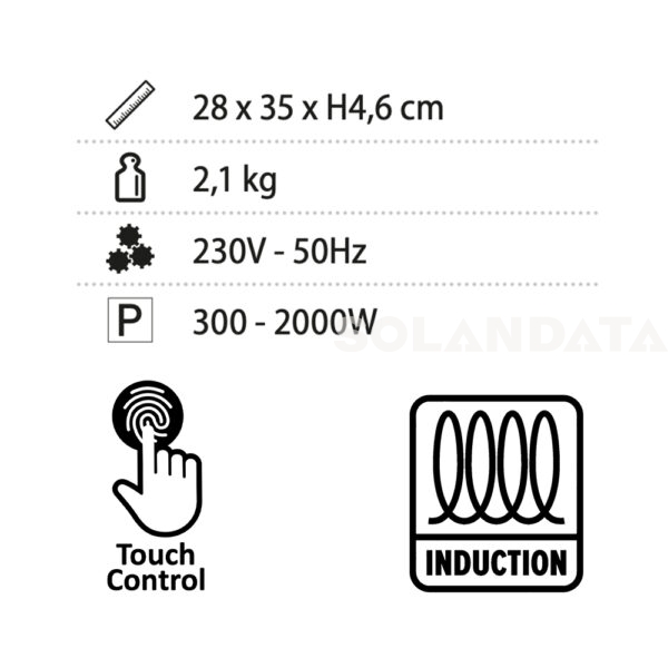 Piastra Ad Induzione Hot Point Induction PRODOTTI ELETTRICI Solandata 18