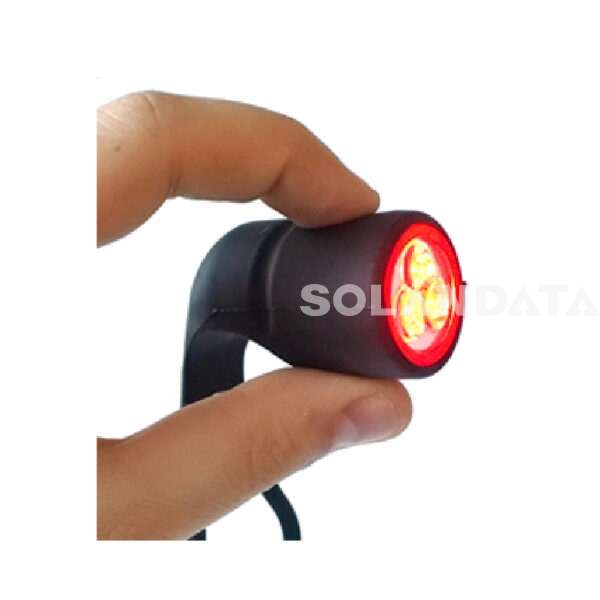 Fanalino Posteriore 3 Led Con Batteria ACCESSORI BICI Solandata 5