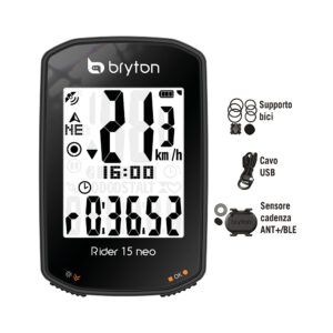 Bryton Ciclocomputer Rider 15C Neo ACCESSORI BICI Solandata