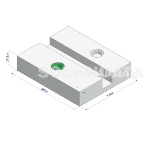 Serbatoio 140 Lt Sagomato Sotto Pianale Per Ducato X250-X290 – 97X79X19,5 Cm SERBATOI ACQUA Solandata 3